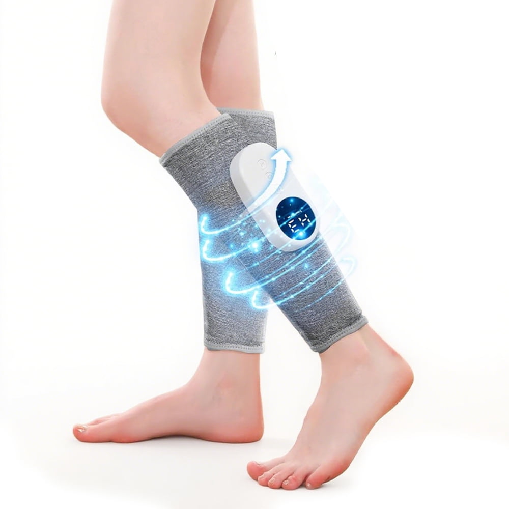 2 pack Leg Massager, Calf Air Compression Massager with Heat 3 Intensities, 3 Modes, Cordless Leg Massager for Pain Relie