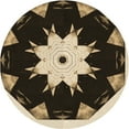 thumbnail image 1 of Ahgly Company Tapis d'Intérieur Lavables en Machine, Ronds Transitionnels, Zone Grise, 7' Ronds, 1 of 7