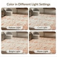 thumbnail image 7 of ODIKA Boho Hallway Southwestern Botanical Stripe Distressed Motifs for Study Room, Playroom, Non-Slip Low Profile, 7 of 7