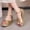 Gold, variant on Women's Plus Size Sequin Peep Toe Platform Sandals, Sparkly Fashion Design, Thick Sole Comfortable Trendy Summer Shoes Silver 38