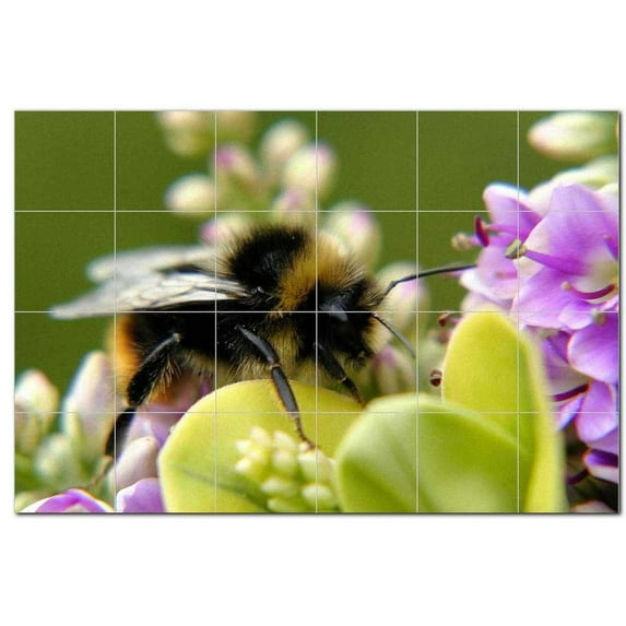 Flower Picture Ceramic Tile Mural Kitchen Backsplash Bathroom Shower, 404940-L64