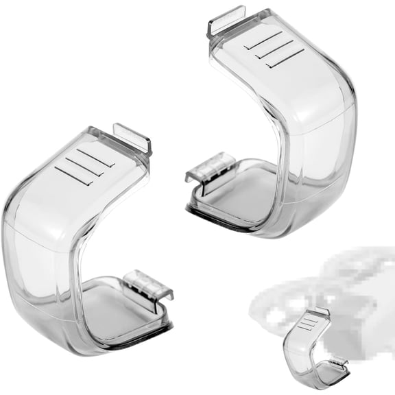 2pcs Drone Lens Cover for DJI NEO, Transparent Black Gimbal Protector Case Anti-Scratch Lens Cap Dustproof Protective Lens Cover Compatible with DJI NEO