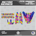 thumbnail image 4 of Kalair GFX Graphics Kit for Kawasaki KX80 (1998-2004) Retro Series, 4 of 5