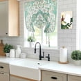 thumbnail image 5 of Turquoise Boho Balloon Curtains for Living Room/French Door, Vintage Abstract Art Floral Ethnic Tribe Tie Up Curtains 63 Inch Length Energy Saving Kitchen Curtains Shades for Windows 42"x63", 5 of 8