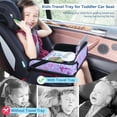 thumbnail image 4 of Kids Travel Tray for Toddler Car Seat, Travel Lap Tray for Airplane, Multifunctional Activity Tray for Kids Toddlers Boys Girls, Kids Travel Desk Essential Accessories (Mermaid)…, 4 of 8
