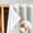 white, variant on 1pc Wardrobe Adhesive Dust-Proof Curtain, Hook And Loop Mesh Curtain For Living Room/Kitchen, Sheer Partition