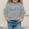 thumbnail image 5 of FUZHIQ Girl Long Sleeve Shirts Christmas Crew Neck Long Sleeve Sweatshirts Toddler Cute Print Tops Unisex Pull on Trendy Fall Winter Clothes Grey for 4-5 Years, 5 of 5
