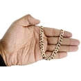 thumbnail image 5 of Real 10K Yellow Gold Solid Diamond Cut Cuban Link Chain 8.50mm Necklace 28", 5 of 5