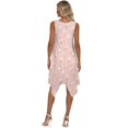 thumbnail image 5 of HELLHERO Flowers Summer Sleeveless Dress, Side Pockets Sleeveless Sundress with Irregular Hem Crew Neck for Leisure Travel, 5 of 8