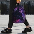 thumbnail image 2 of Disketp Galactic Wolf Stare Mochila Escolar de 15 Pulgadas, Mochila Ligera para Estudiantes, Viajes y Trabajo, Cómoda y Resistente para el Uso Diario, 2 of 6