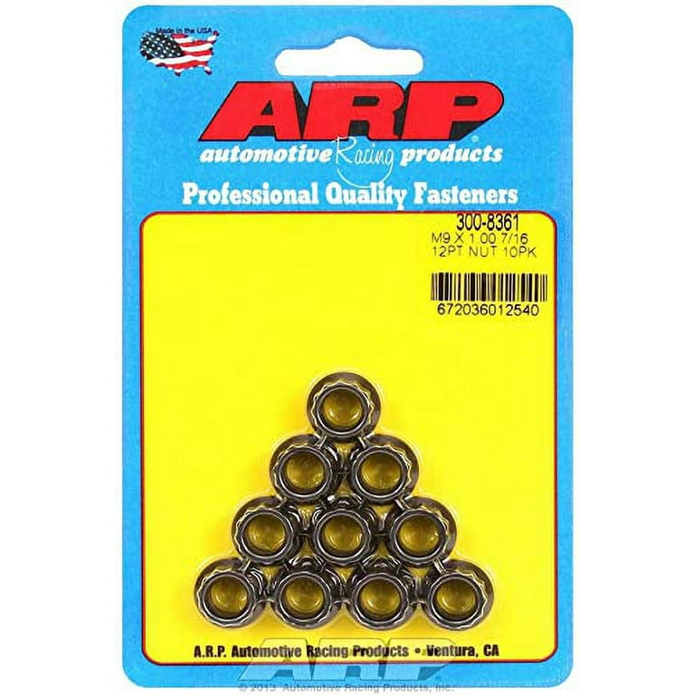 ARP 9mm x 1.00 12pt Nuts (10) ARP 9mm x 1.00 12pt Nuts (10)