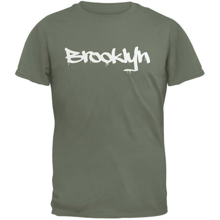 New York City Brooklyn Graffiti Military Green Adult (Best Graffiti In New York)