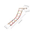 thumbnail image 2 of Miangastore 1Pack Multi Colored Bird Ladders for Cage with Teeth Grinding Function, 2 of 8