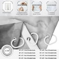 thumbnail image 5 of Grey Modern Shower Curtain, Grey Mix Gold Ombre Marble Texture Luxury Bathroom Curtain Waterproof Fabric Machine Washable with Hooks, 36" Wx72 L, 5 of 6