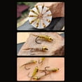 thumbnail image 3 of 10 piezas de anzuelos de pesca, señuelos de pesca de imitación, cebos de pesca con mosca vivos para 14mm x 5mm, 3 of 8