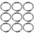 thumbnail image 1 of KAKOWELY metal key ring 100pcs Stainless Steel DIY Key Rings For Keychains Metal Key Rings For Crafts And Key Buckles Split Rings Round Connectors0.24"X0.24"X0.04", 1 of 5
