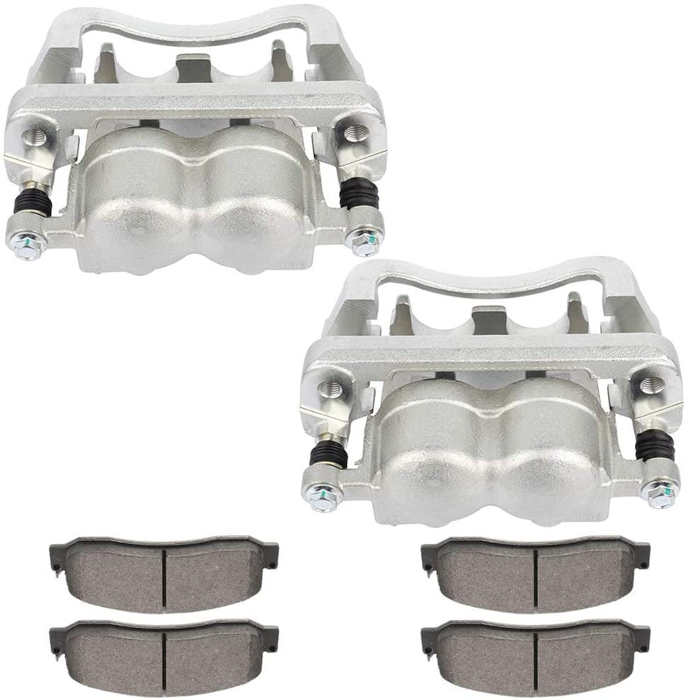 Front Brake Calipers And Ceramic Pads For Ford F-250 F-350 Super Duty 2008-2011