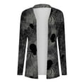 thumbnail image 4 of FDGIU Women's Halloween Cardigan 2025 - Printed Open Front Long Sleeve Cover-Up, Lightweight Crochet Fall Coat, Medium Length Coat Casual, 4 of 6