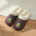 thumbnail image 2 of Roxoni Women’s Christmas Cozy Slippers, Soft Faux Fur Lining, Non-Slip Indoor Outdoor Sole, Customized Holiday Icon Gift, 2 of 4