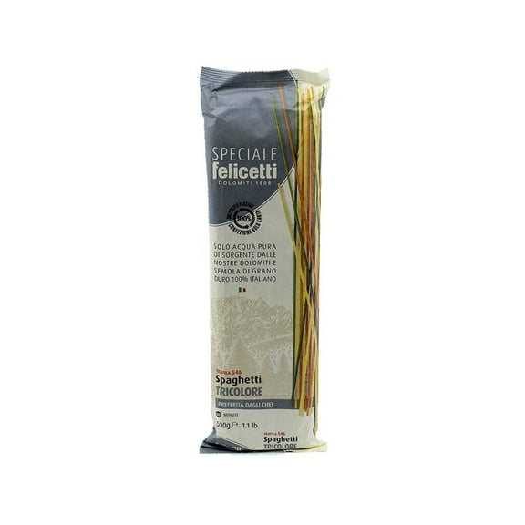 Felicetti Special Pasta - N°546 Tricolor Spaghetti 500g (17.6oz)