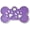 Bone-shaped-small: Purple, variant on Personalized Dog/Cat Cute Paw Pet ID Tag with Unique Laser Engraving Name and Phone Number for Pet Collar or Key Chain (Red)