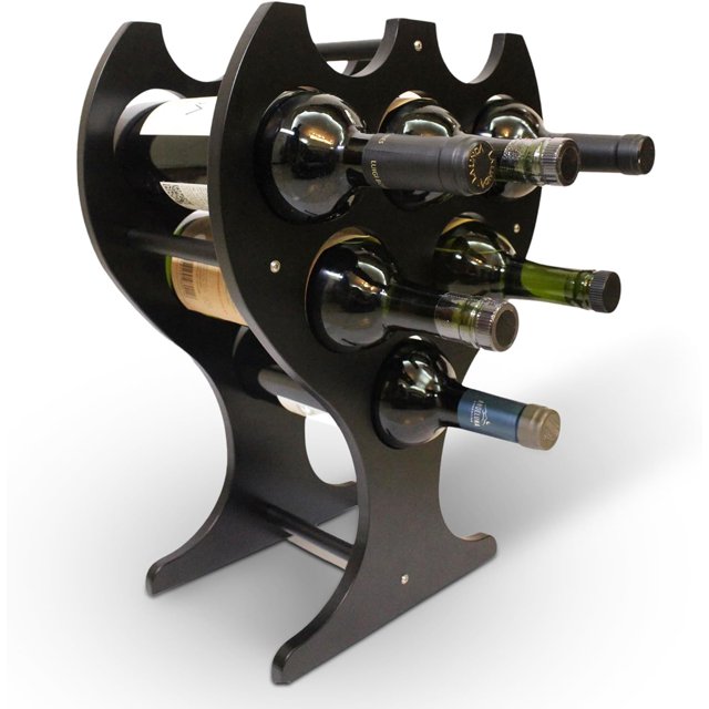 Bamboo Countertop Wine Rack - Wine Holder Countertop - Wine Rack countertop - Counter Wine Rack - Table top Wine Rack - Counter top Wine Bottle Rack