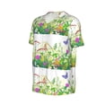 thumbnail image 2 of Balery Plants and Insects Baseball Jersey for Men Casual Button Down Shirts Short Sleeve Active Team Sports Uniform-X-Large, 2 of 9