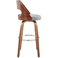thumbnail image 5 of Home Square 26" Bar Stool in Gray Faux Leather and Walnut Wood - Set of 2, 5 of 11
