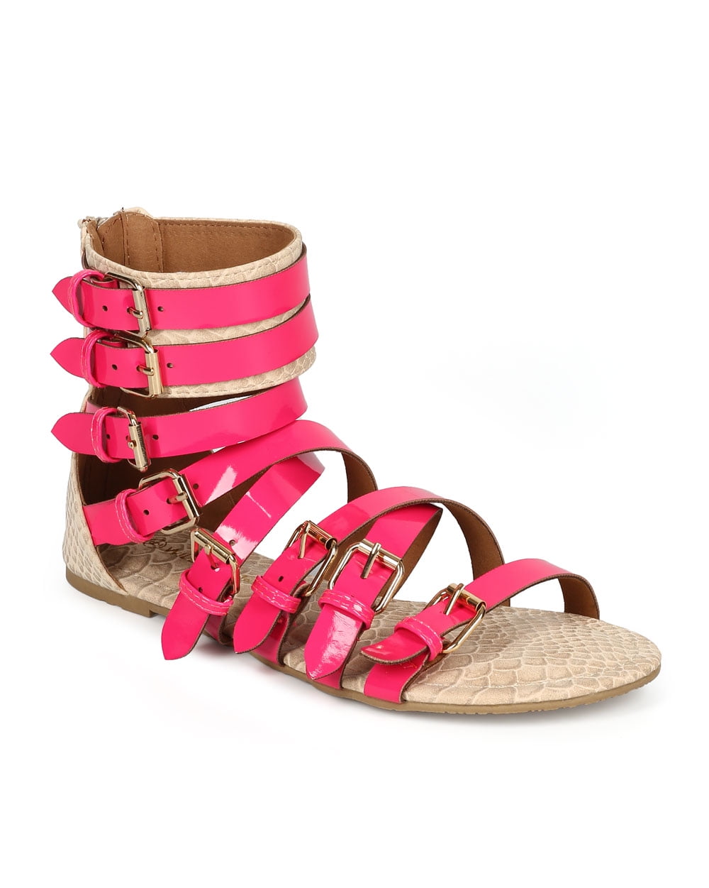 new Hot Pink Shoes Roman Gladiator Sandals women Size 6 | eBay