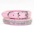 thumbnail image 2 of Bling Bling Rhinestone PU Leather Crystal Diamond Puppy Collar Pet Dog Collars, 2 of 4