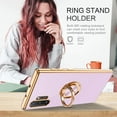 thumbnail image 4 of Note 10 Plus Case, Galaxy Note 10 plus Case,Slim Fit Soft 360° Ring Holder Kickstand Magnetic Car Mount Supported Shockproof Protective Cover for Samsung Galaxy Note 10 Plus 6.8",Purple/Golden, 4 of 18