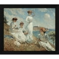 thumbnail image 2 of Frank Weston Benson 14x12 Black Modern Wood Framed Wall Art Titled - Summer, 2 of 6