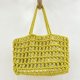 thumbnail image 2 of Bolsos de mano casuales de playa, bolsos de diseñador de lujo y carteras para mujer, novedad de 2023, en tejido de crochet artificial de nailon con cierre de cordón, 2 of 5