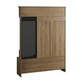 thumbnail image 7 of Dasun Hall Tree with Bench and Shoe Storage, Coat Rack, and DIY Pegboard, Multi-purpose entryway bench for Hallways, Living Room, Brown, 7 of 7