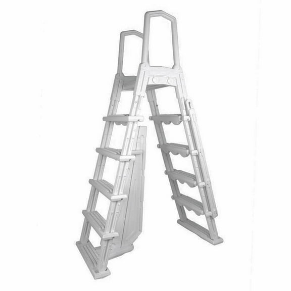 Aqua Select Flip-Up A-Frame Ladder for Above Ground Swimming Pools 48-54"H