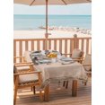 thumbnail image 2 of Outdoor Tablecloth with Umbrella Hole for Patio/Picnic/Party/Camping, Blue Butterflies Flowers Waterproof Table Cloth Rectangle Table Cover Washable, Spring Vintage Botanical Beige (54"x 80"), 2 of 9