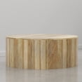thumbnail image 7 of Simpli Home Millbury 36-inch-Wide Solid Mango Wood Drum Coffee Table, Honey Earthtone, 7 of 7