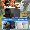 thumbnail image 4 of YHH 32QT Portable 12 Volt Cooler, -4°F-68°F Compressor Car Fridge 12V/24V DC & 110-240V AC, Electric Cooler for Truck RV Camper SUV Travel Camping Road Trips, 4 of 4
