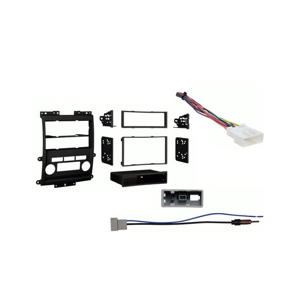 Fits Suzuki Equator Crew Cab 09-11 Black Dash Multi Harness Radio Install Kit