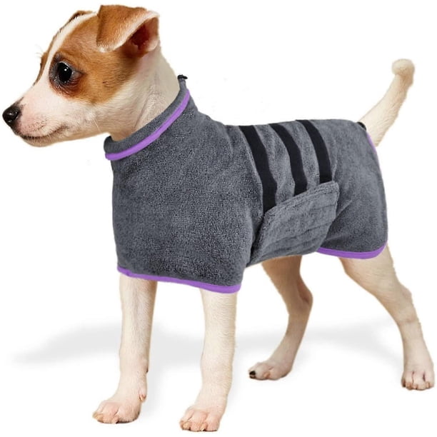 Microfiber Dog Bathrobe, Super Absorbent Dog Bathrobe, for Cats and Small to Medium Sized Dogs
