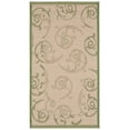 thumbnail image 2 of Safavieh Courtyard Daniel Oriental Indoor/Outdoor Area Rug, Natural/Olive, 2' x 3'7", 2 of 15