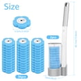 thumbnail image 6 of Wekvgz 2 pack Disposable Toilet Brush and Holder Set Extended Handle Toilet Bowl Cleaner Wands 36 Cleaner Refills for Bathroom Cleaning Bathtub, 6 of 12