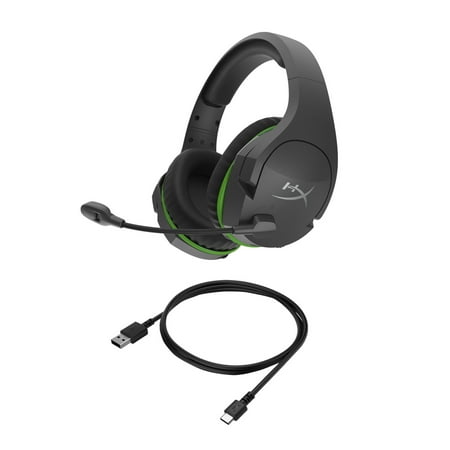 UPC: 0196188047439 | HyperX CloudX Stinger Core – Wireless Gaming Headset (Black-Green) – Xbox – Stereo – Wireless – 65.6 ft – 20 Hz – 20 kHz – Over-the-ear – Binaural – Circumaural – Noise Cancelling  Electret  Conden…