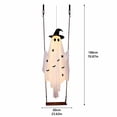 thumbnail image 3 of 5.9 FT Large Hanging Ghost, Halloween Witch Swing for Outdoor Decor Enyisa, 3 of 7
