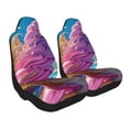 thumbnail image 2 of Salouo Rainbow Melting Ice Cream Pattern Car Seat Covers,Universal Car Seat Protectors Easy to Install Car Cover Car Accessories Auto/rucks/Van/SUV-2 PCS, 2 of 9