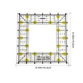 thumbnail image 3 of PENGXIANG Square Quilting Ruler | Clear Acrylic Sewing DIY Template | Quilter Ruler Fabric Cutting Ruler With Double Colored Grid Lines For Easy Precision Cutting Sewing Patchwork Hollow, 3 of 6