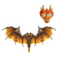 thumbnail image 4 of Halloween Adult Dragon Costume Wing Set Lightweight Pretend Play Props Golden, 4 of 10