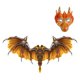 thumbnail image 4 of de máscara de ala para disfraz de Halloween de dragón para adultos, duradero, cómodo de llevar Dorado jinwen Disfraz de juego de simulación, 4 of 8