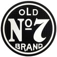 thumbnail image 2 of Jack Daniel's 10" Round Old No. 7 Bar Beverage Mat Rubber, Black/White. JD-38510, 2 of 2