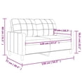 thumbnail image 2 of vidaXL 2-Seater Sofa Black 47.2" Faux Leather, 2 of 9
